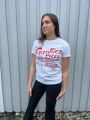 Bowery T-shirt Optic White Red